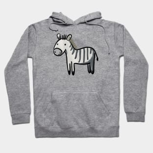 Cute Zebra Drawing Hoodie